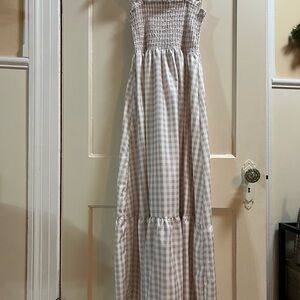 Gingham Maxi Dress